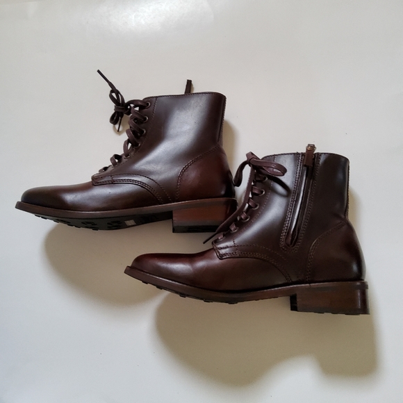 Thursday Boot Co. The Captain Lace-up Brown Leather Boots Size 7.5 New - Picture 5 of 10